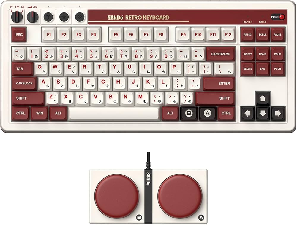 Amazon.co.jp: 8Bitdo メカニカルキーボード、Bluetooth/2.4 G/USB-C