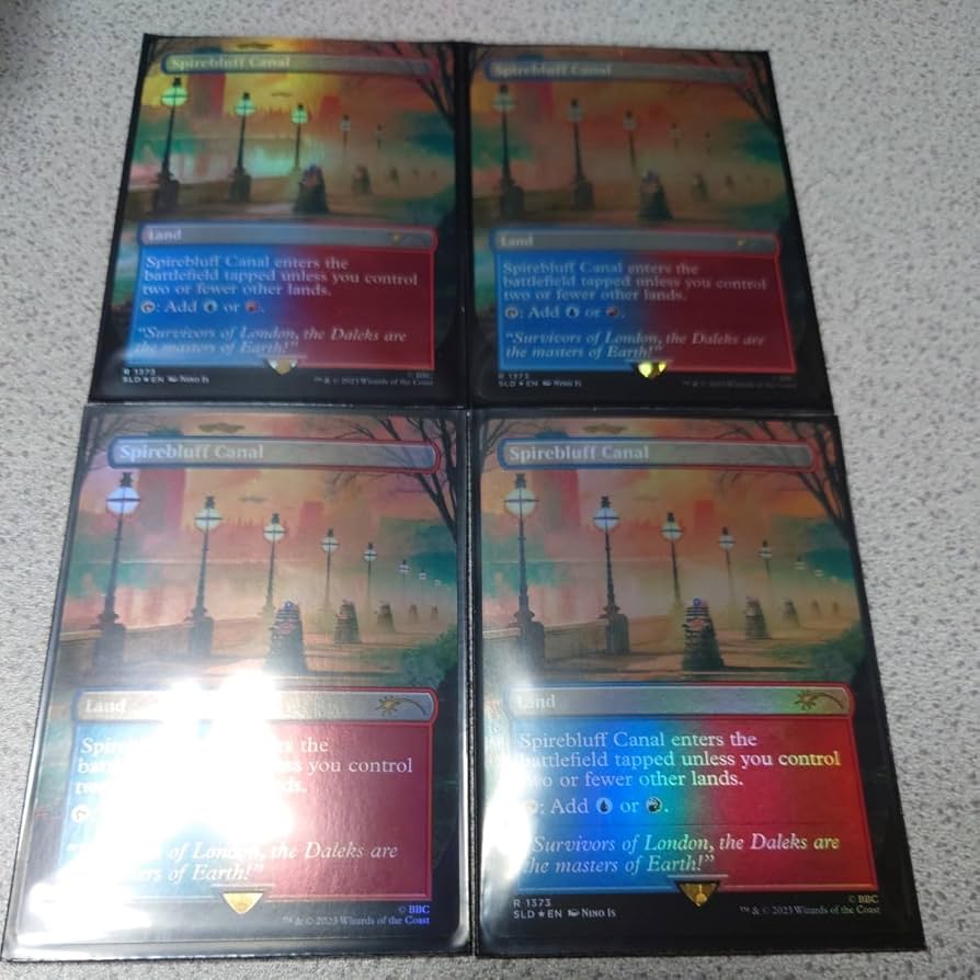 Amazon | MTG SLD 尖塔断の運河 英語foil 四枚セット DrWho Secret