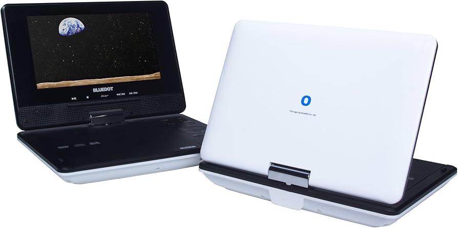 Amazon | BLUEDOT ポータブルDVDプレーヤー(7インチ/4時間再生/早見早