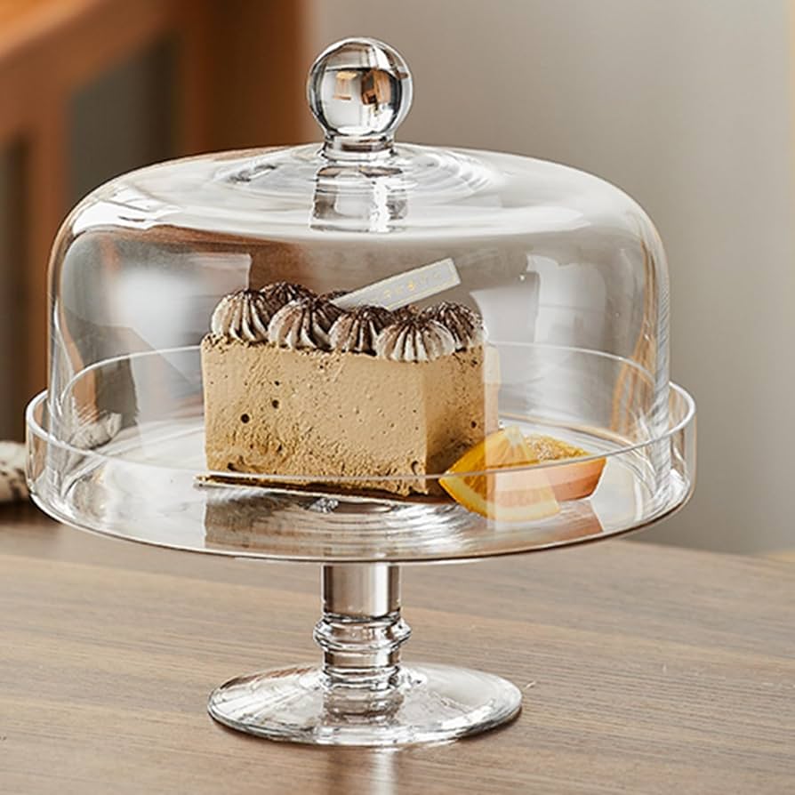 Amazon｜ケーキドーム ケーキスタンド 円形 ガラス ドーム蓋付 カップ