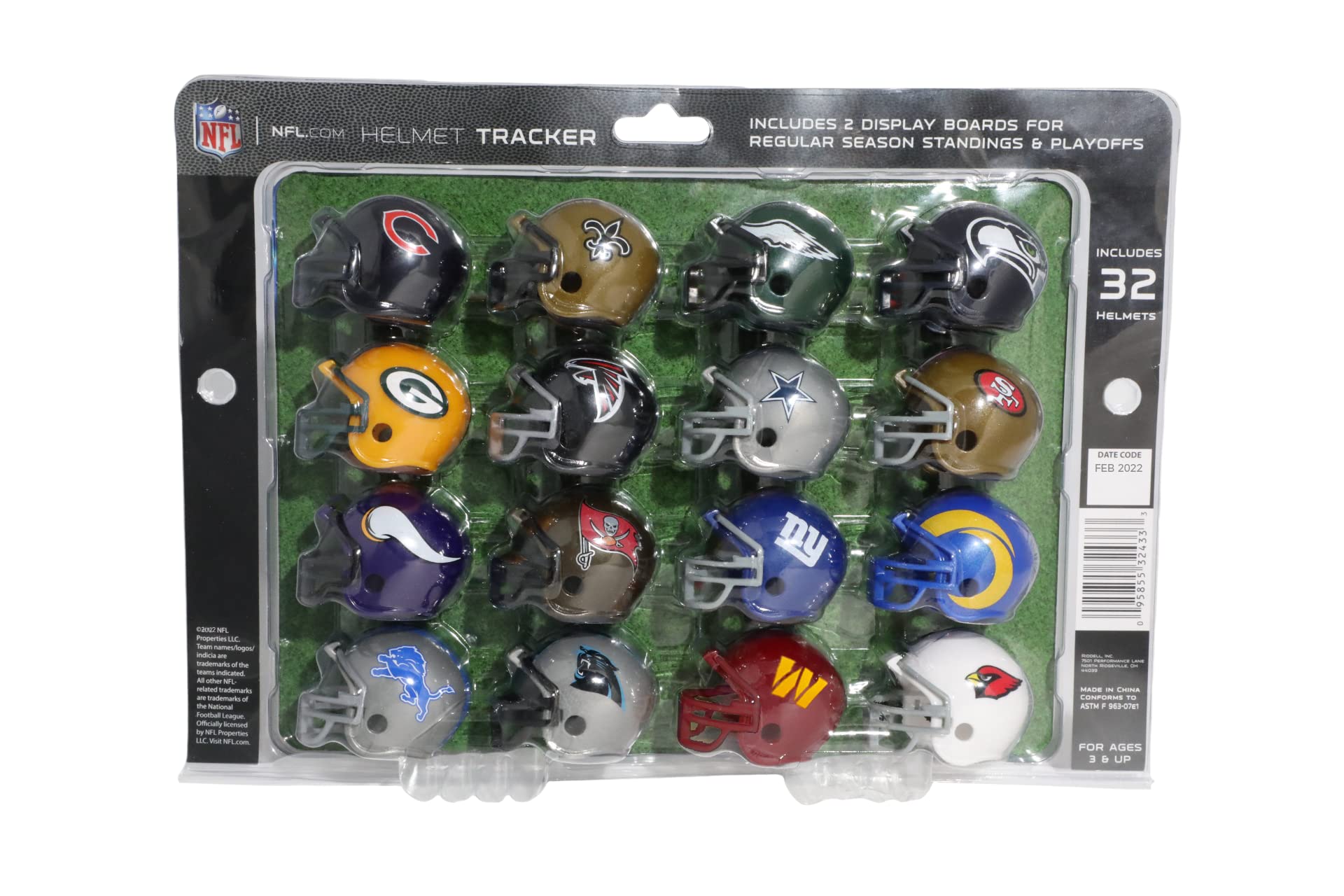 Amazon.co.jp: Riddell NFL 32ピース ヘルメットトラッカーセット