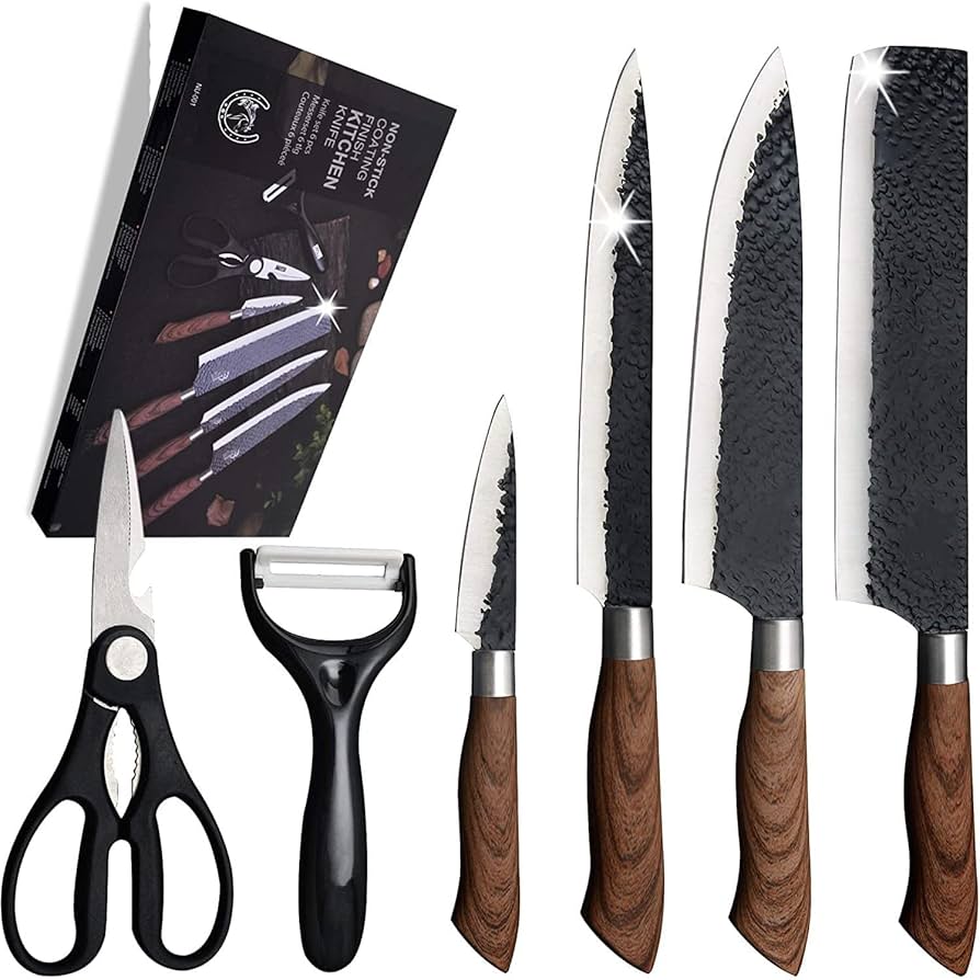 Amazon.co.jp: ステンレス6本セット包丁 セット シェフナイフ 三徳包丁