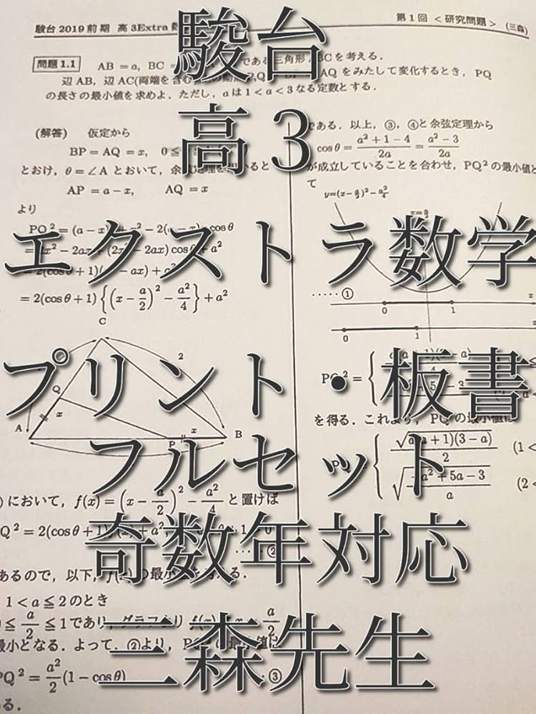 駿台 三森先生による高3スーパーSα数学 配布プリント 鉄緑会 河合塾