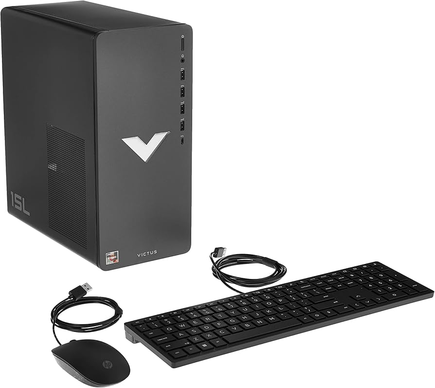 Amazon.com: HP Victus 15L Gaming Desktop Computer Bundle PC, AMD