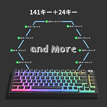Amazon | 165キー プリンキーキャップ PBTキーキャップ 141キー＋24