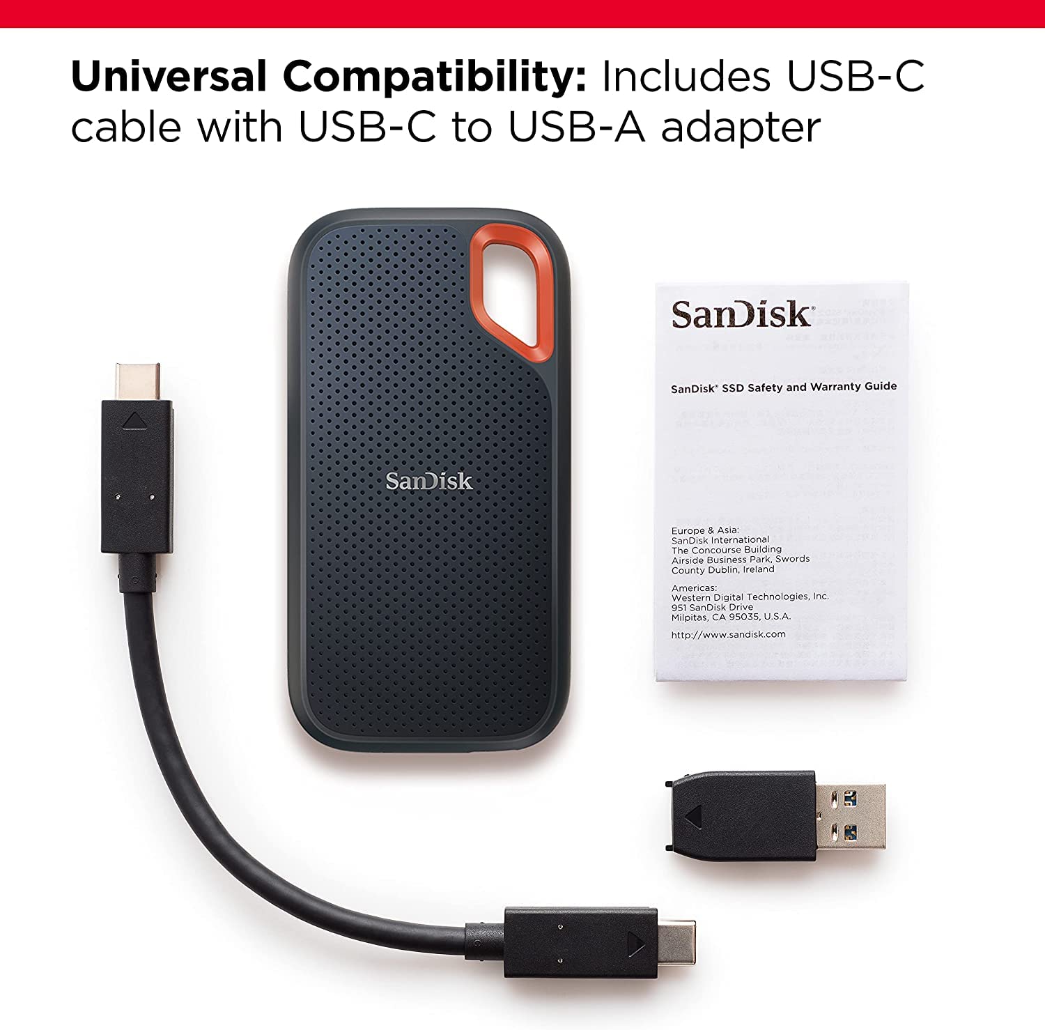 Amazon.com: SanDisk 4TB Extreme Portable SSD - Up to 1050MB/s, USB