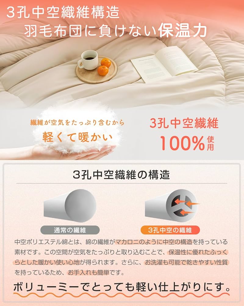 Amazon｜Keusnix 掛け布団 シングル 冬 かけ布団 冬用掛けふとん 軽く