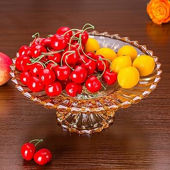 Amazon｜フルーツ スタンド フルーツ入れ クリスタルガラスフルーツ