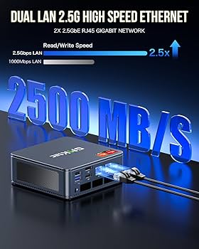 Amazon.com: GMKtec Mini PC Gaming, K6 AMD Ryzen 7 7840HS Dual NIC