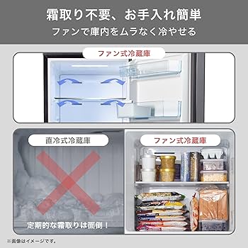 Amazon.co.jp: ハイセンス 冷蔵庫 幅48.1cm 162L 自動霜取り