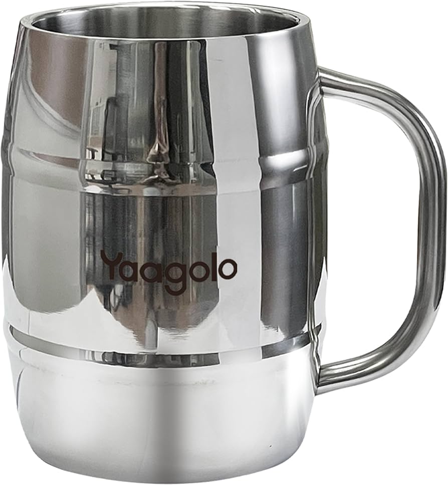Amazon.com | Yaagolo Insulated Beer Stein, 32oz Stainless Steel