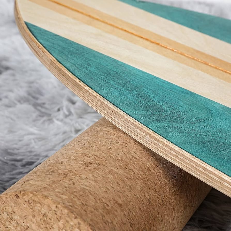 Amazon.co.jp: バランスボードサーフィントレーニングボード、木製