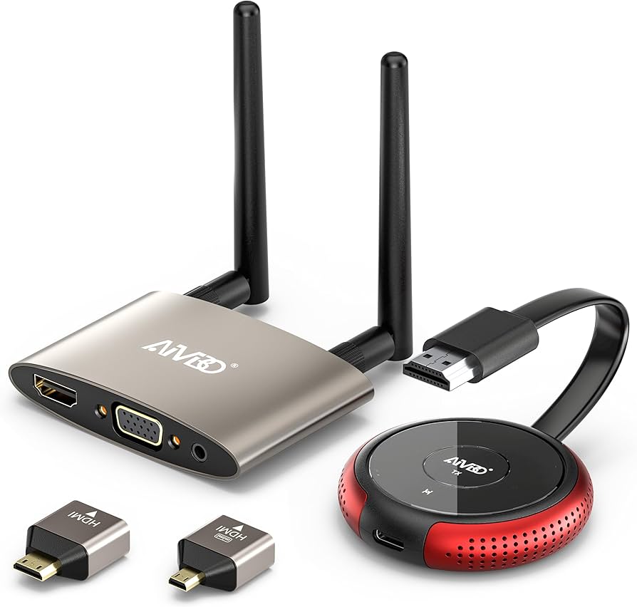 Amazon | AIMIBO ワイヤレスHDMI 送受信機セット HDMI 無線 50m安定