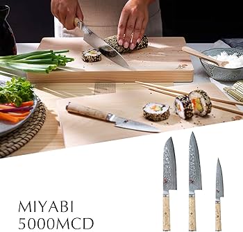 MIYABI 5000 MCD SANTOKU, Wood (34374-181) : Amazon.ca: Home