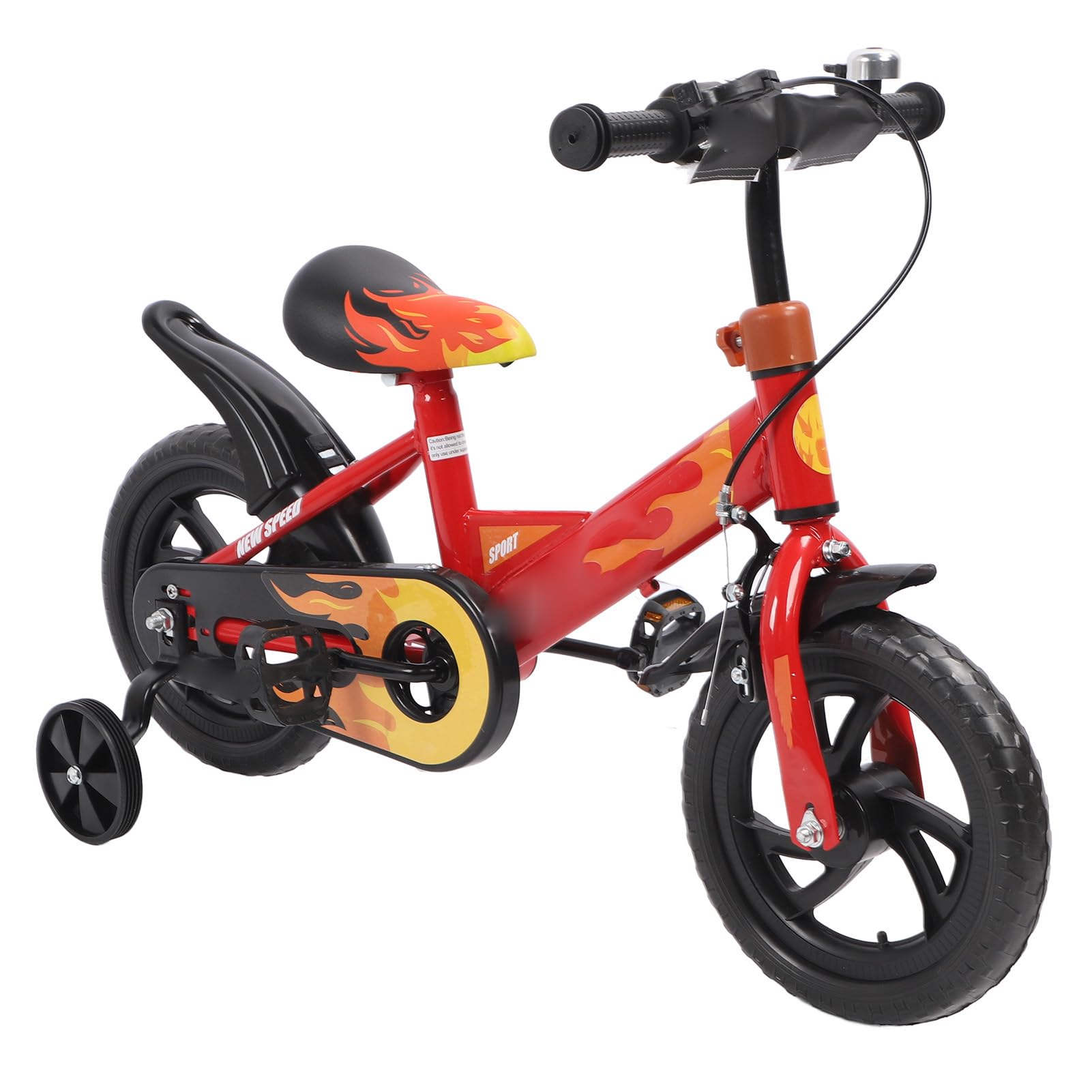 Amazon | 子供用自転車、12インチレッド子供用自転車、1～8歳の男の子
