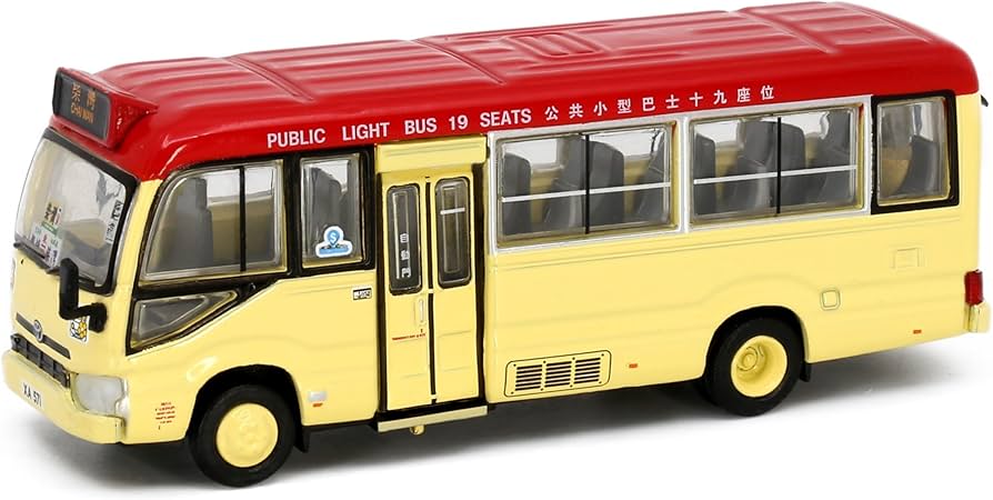 Amazon | Tiny City 1/76 No.183トヨタ コースター ミニバス レッド