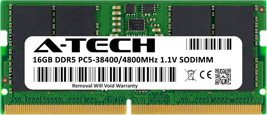 Amazon.co.jp: A-Tech 16GB DDR5 4800MHz SODIMM PC5-38400 CL40 262