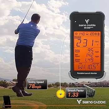 Amazon | Voice Caddie SC200Plus ポータブルゴルフローンチモニターと