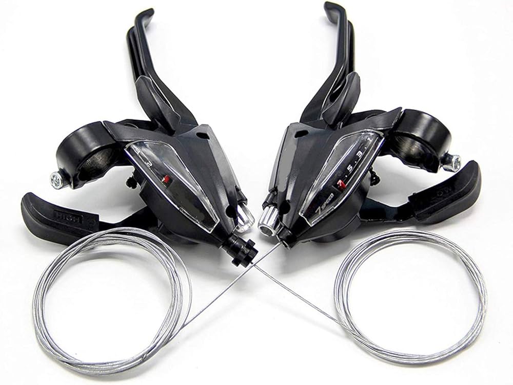 Amazon.co.jp: ブレーキ/シフトレバー 3x7speed ST-EF500 2フィンガー