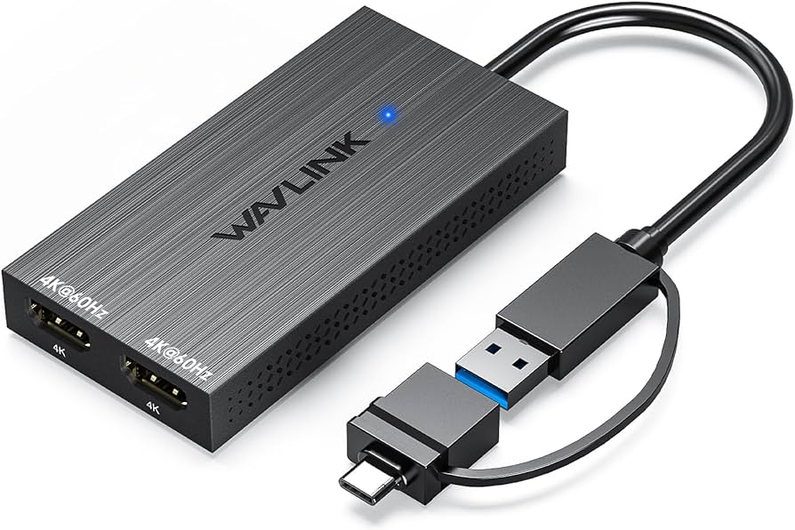 Amazon.co.jp: WAVLINK USB 3.1/USB C - デュアルHDMIアダプター、HDMI