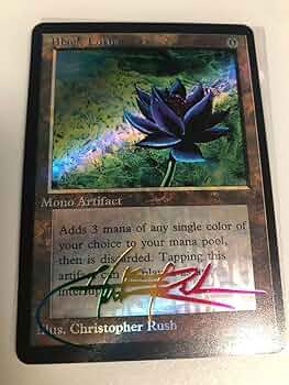 Amazon | MTG Black Lotus マジックザギャザリング 展示用 レプリカ
