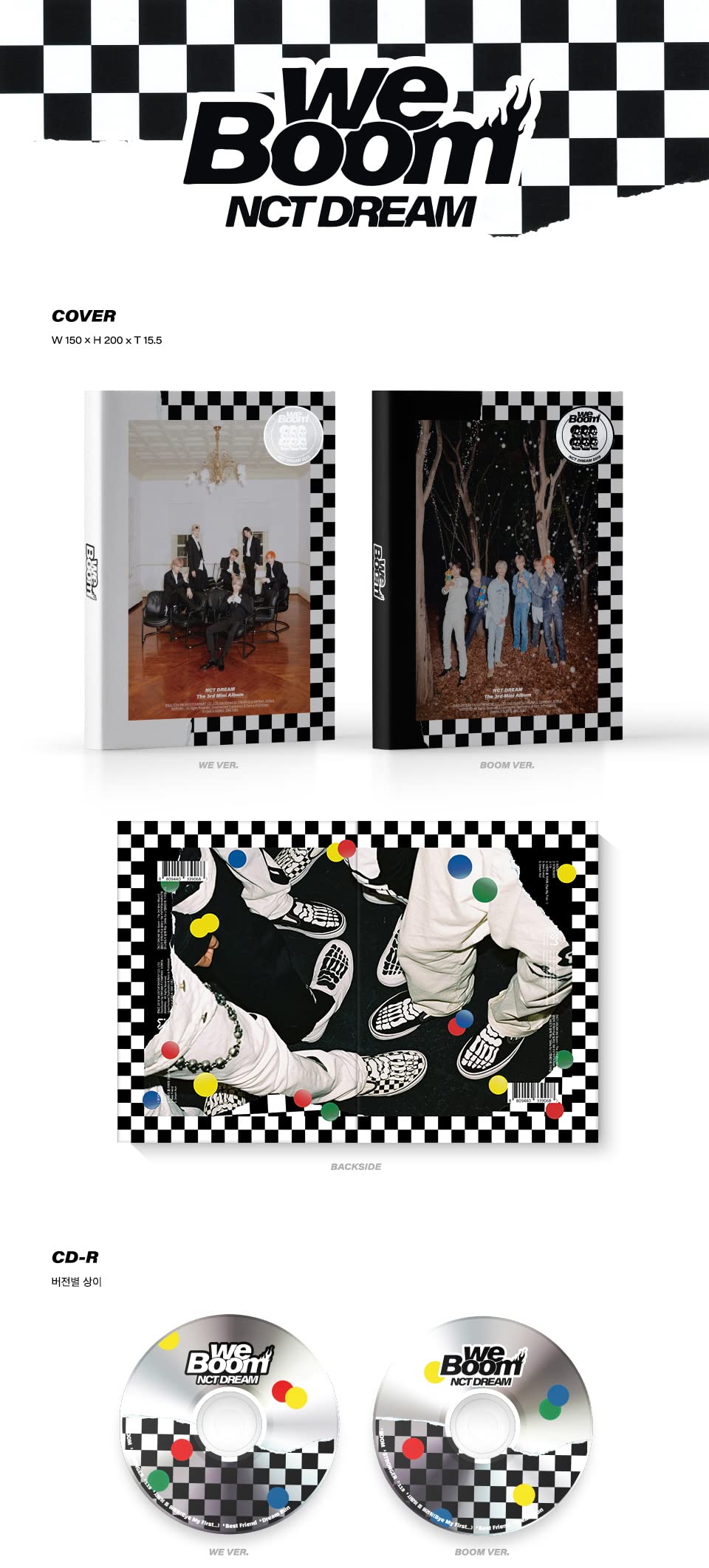 Amazon.co.jp: NCT DREAM - WE BOOM (3rd Mini Album) CD BOOM ver