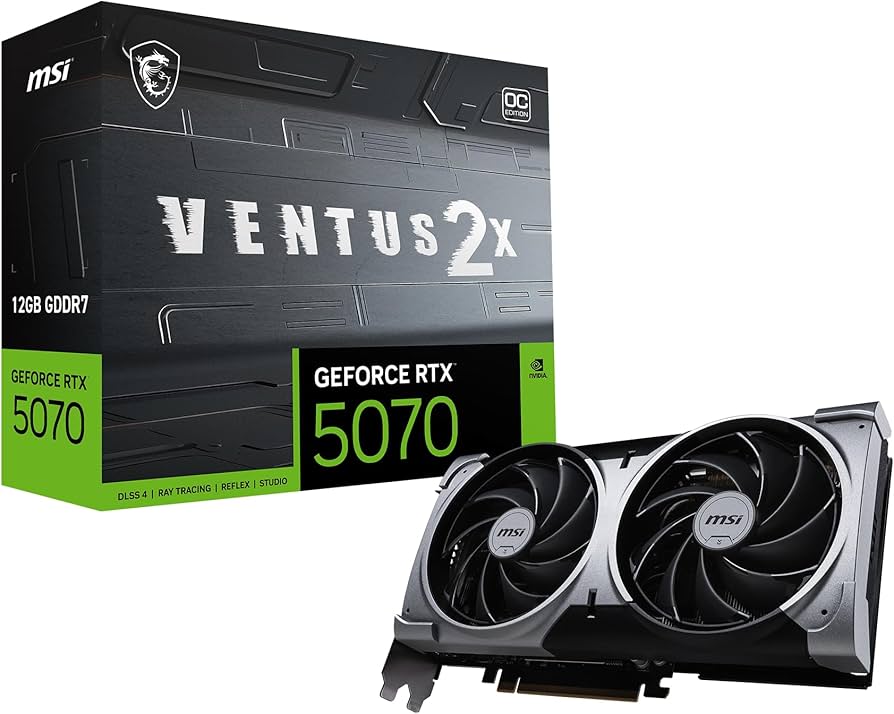 Amazon.com: msi Gaming RTX 5070 12G Ventus 2X OC Graphics Card