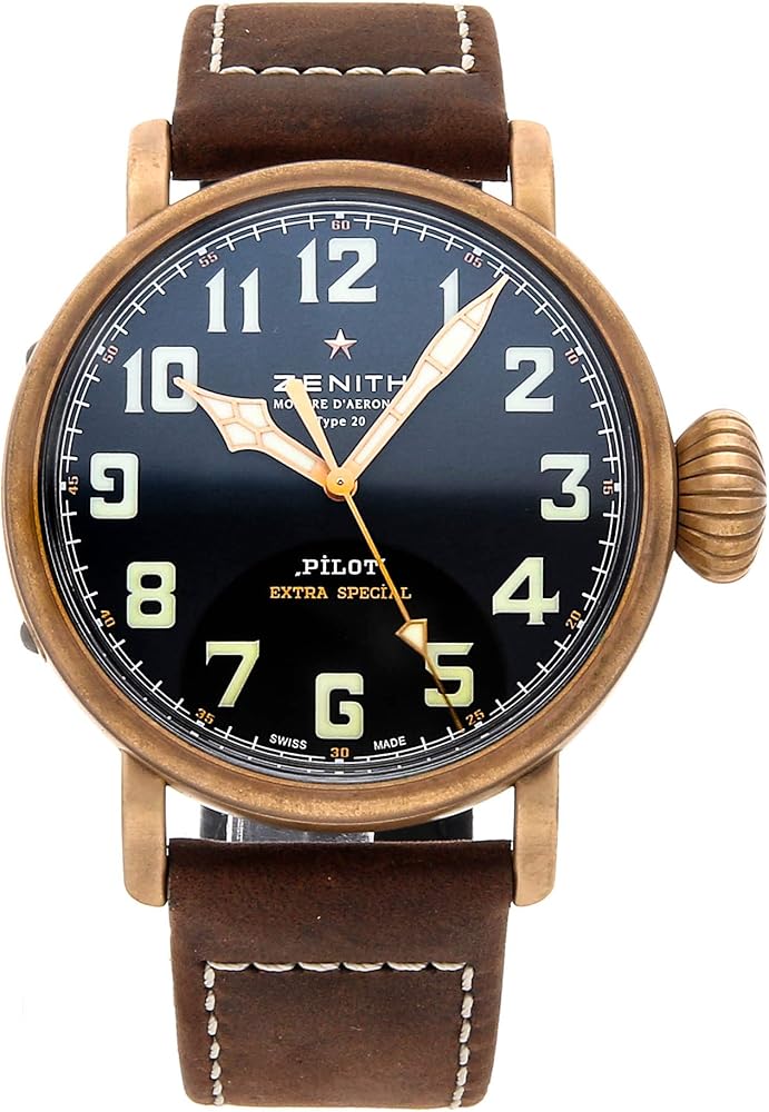Amazon.com: Zenith Pilot Montre D'aeronef Type 20 Automatic Men's
