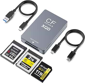 Amazon.co.jp: 【2025新モデル】CFexpress Type B/XQD/SD 3-in-1
