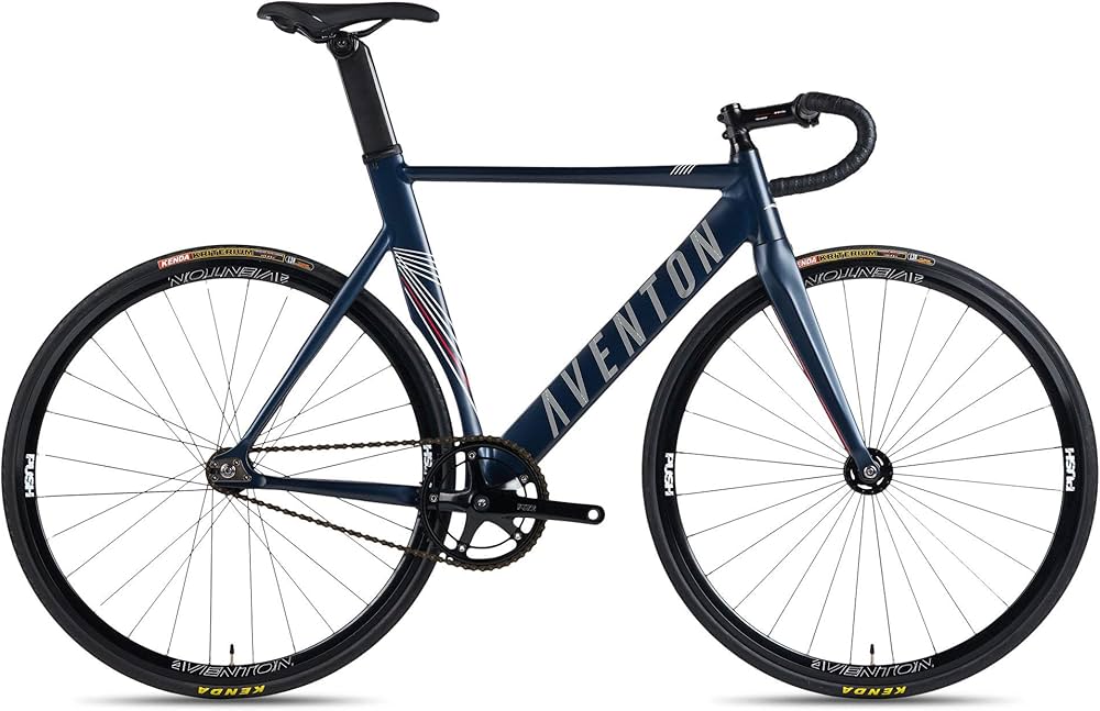 Amazon | Aventon Mataro 固定ギアバイク (青, 50CM) | aventon