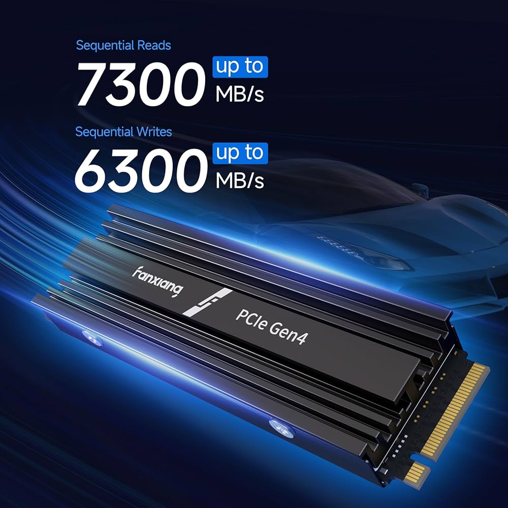 Amazon | fanxiang SSD 1TB M.2 NVMe 2280 【ヒートシンク付き】 最大