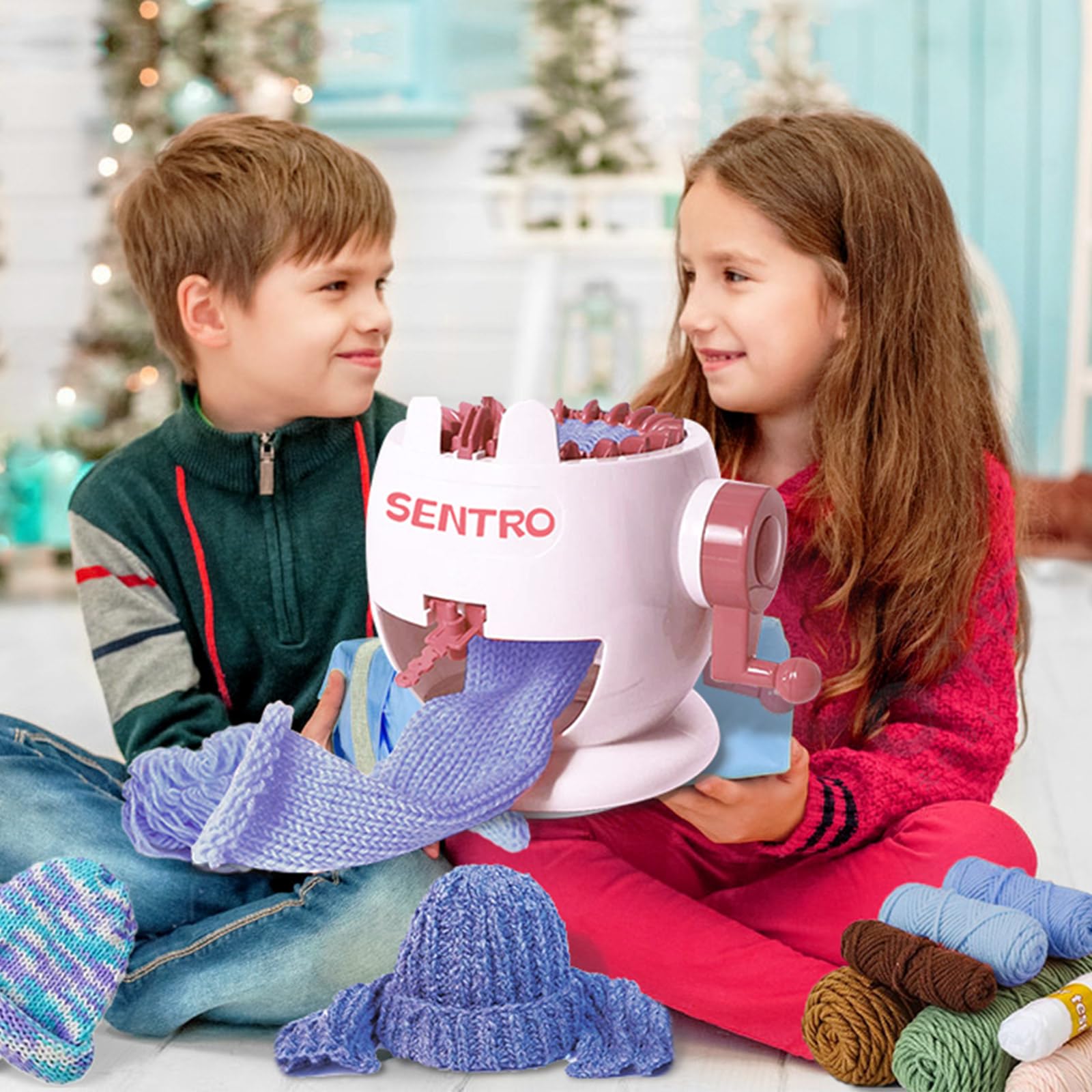 Amazon.co.jp: 編み機、22針スマート織機ラウンドニットマシン、ニット