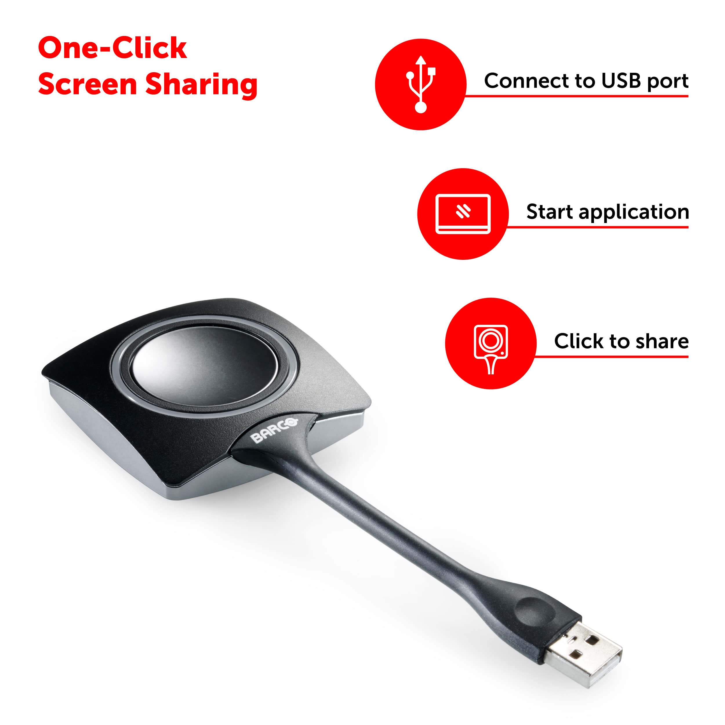 Amazon.com: Barco ClickShare Tray and 2 ClickShare Buttons, Value