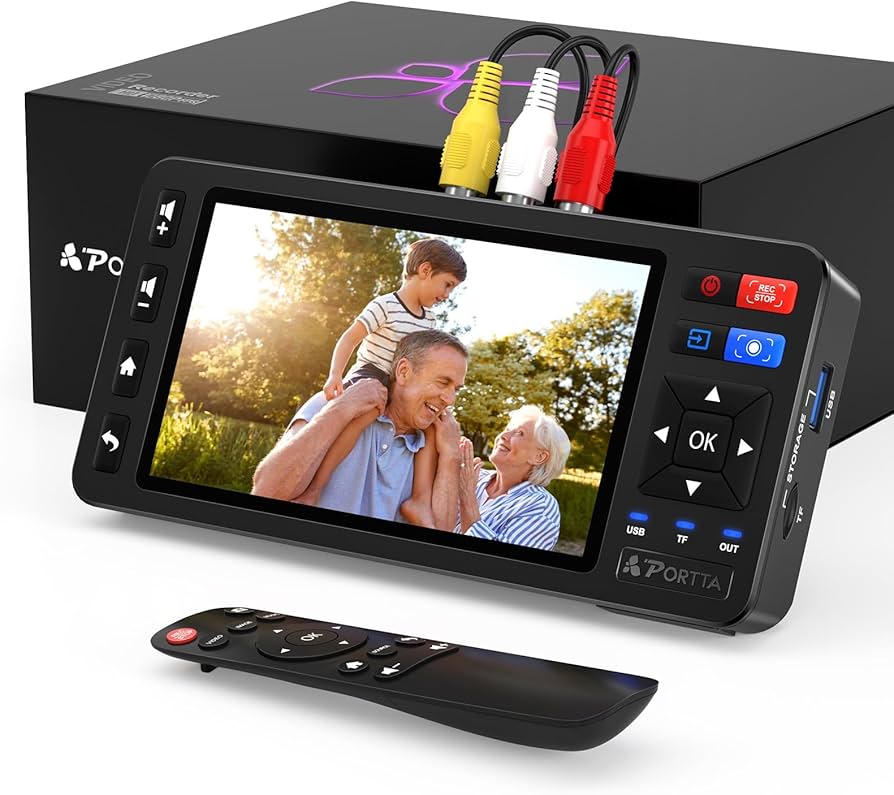 Amazon.co.jp: Portta VD20P vhs デジタル化 5インチHDスクリーン搭載
