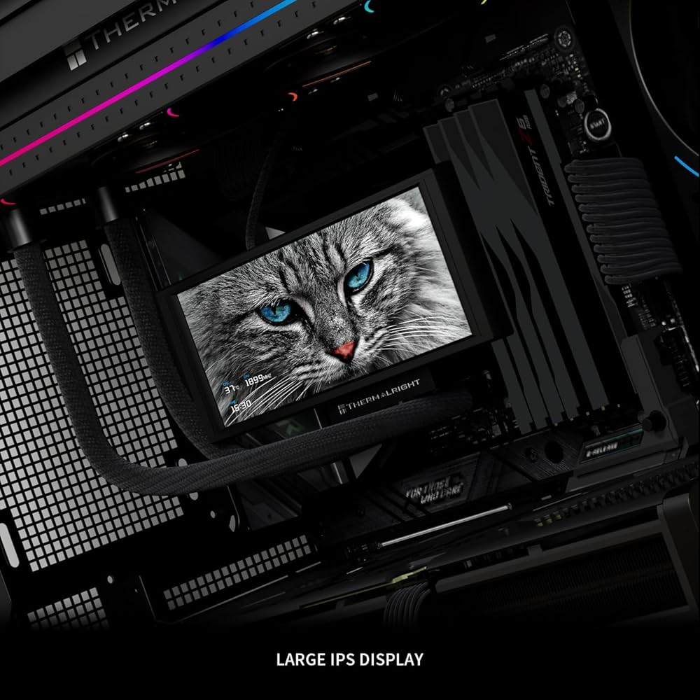 Thermalright Trofeo Vision 360 ARGB Black CPU AIO Cooler,360mm