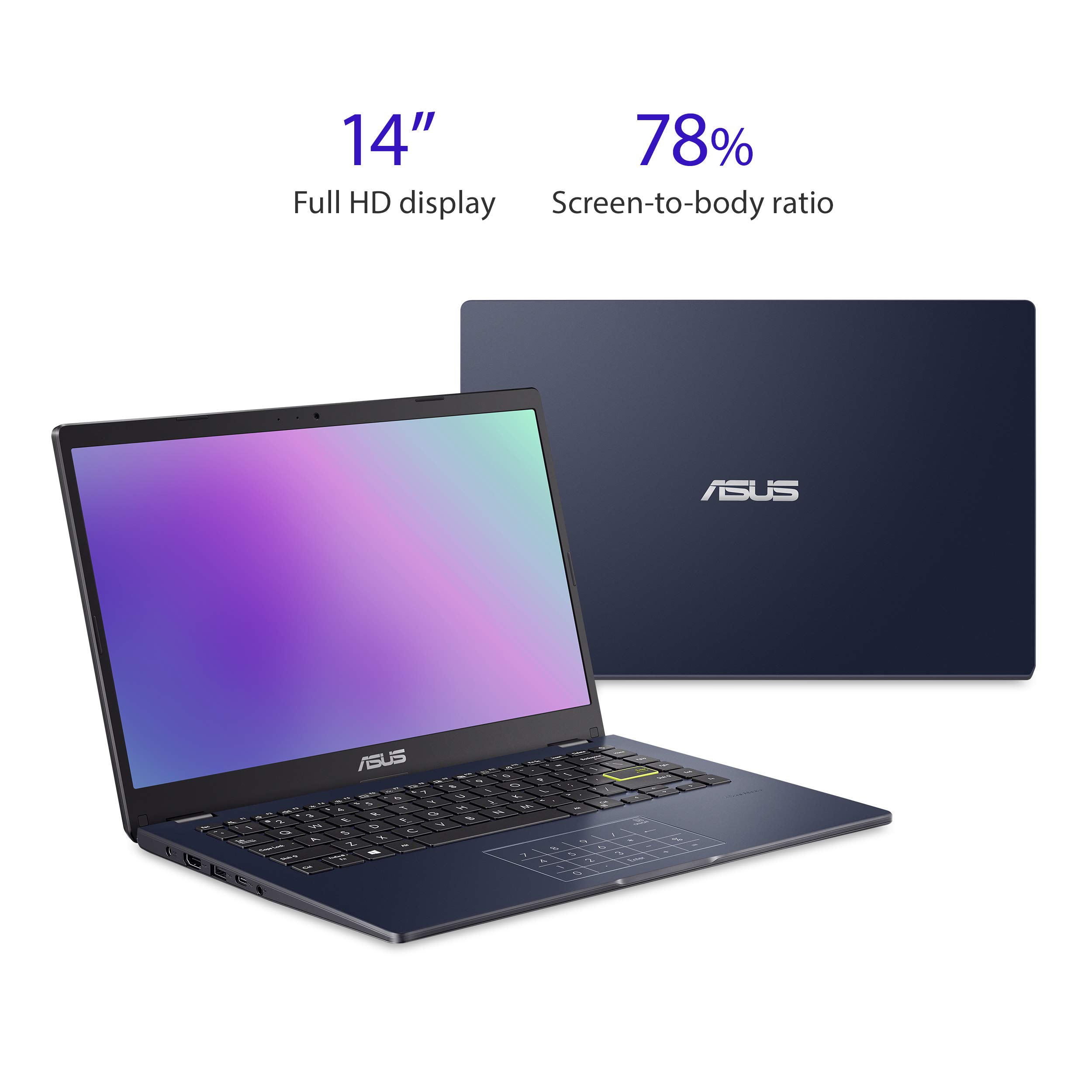 Amazon.com: ASUS Laptop L410 Ultra Thin Laptop, 14” FHD Display
