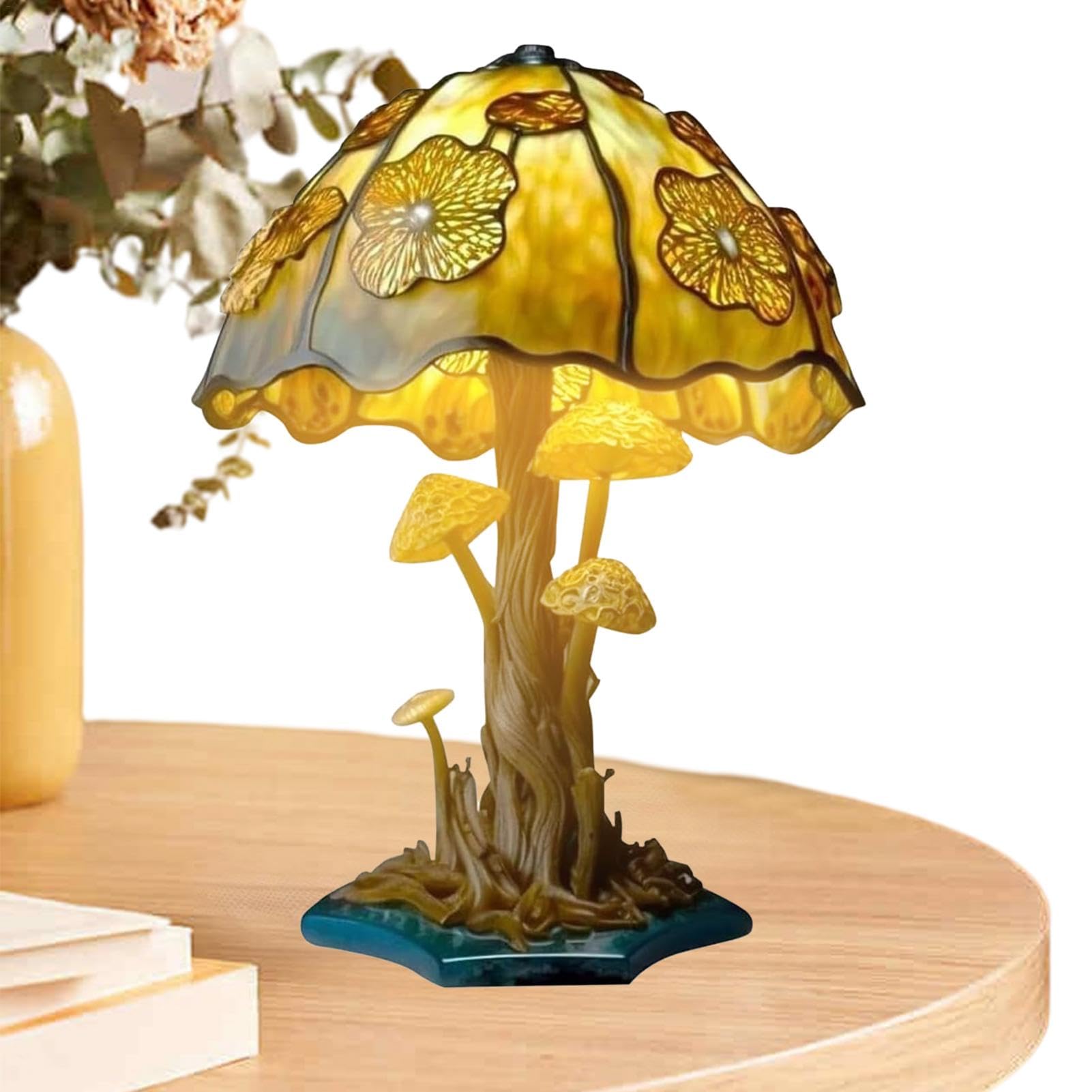 Amazon.co.jp : きのこテーブルランプ、きのこナイトライト、樹脂植物