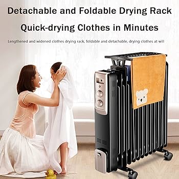 Amazon | オイルヒーター オイルフリーヒーター 2200W 13枚フィン