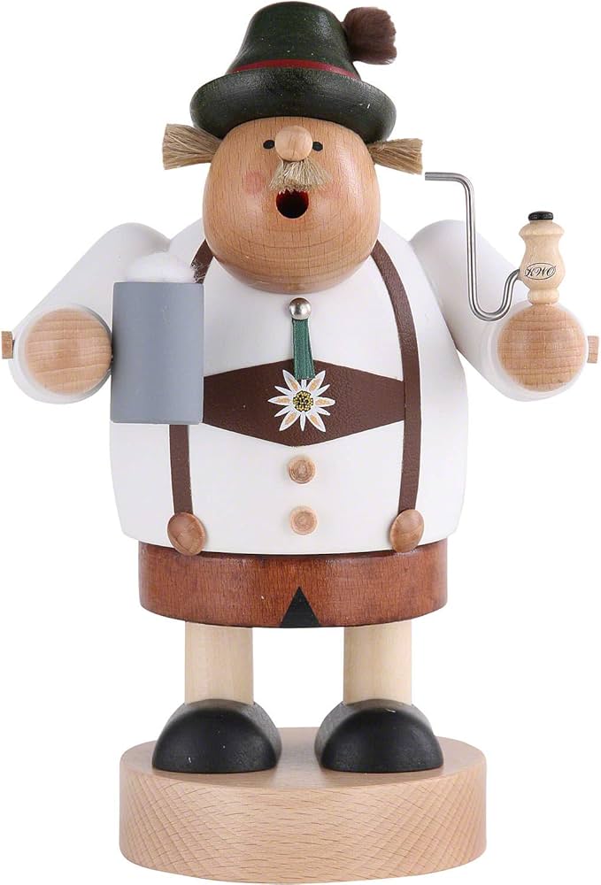 Amazon | KWO 煙出し人形 ビール好きのバイエルン人 20cm ドイツ製