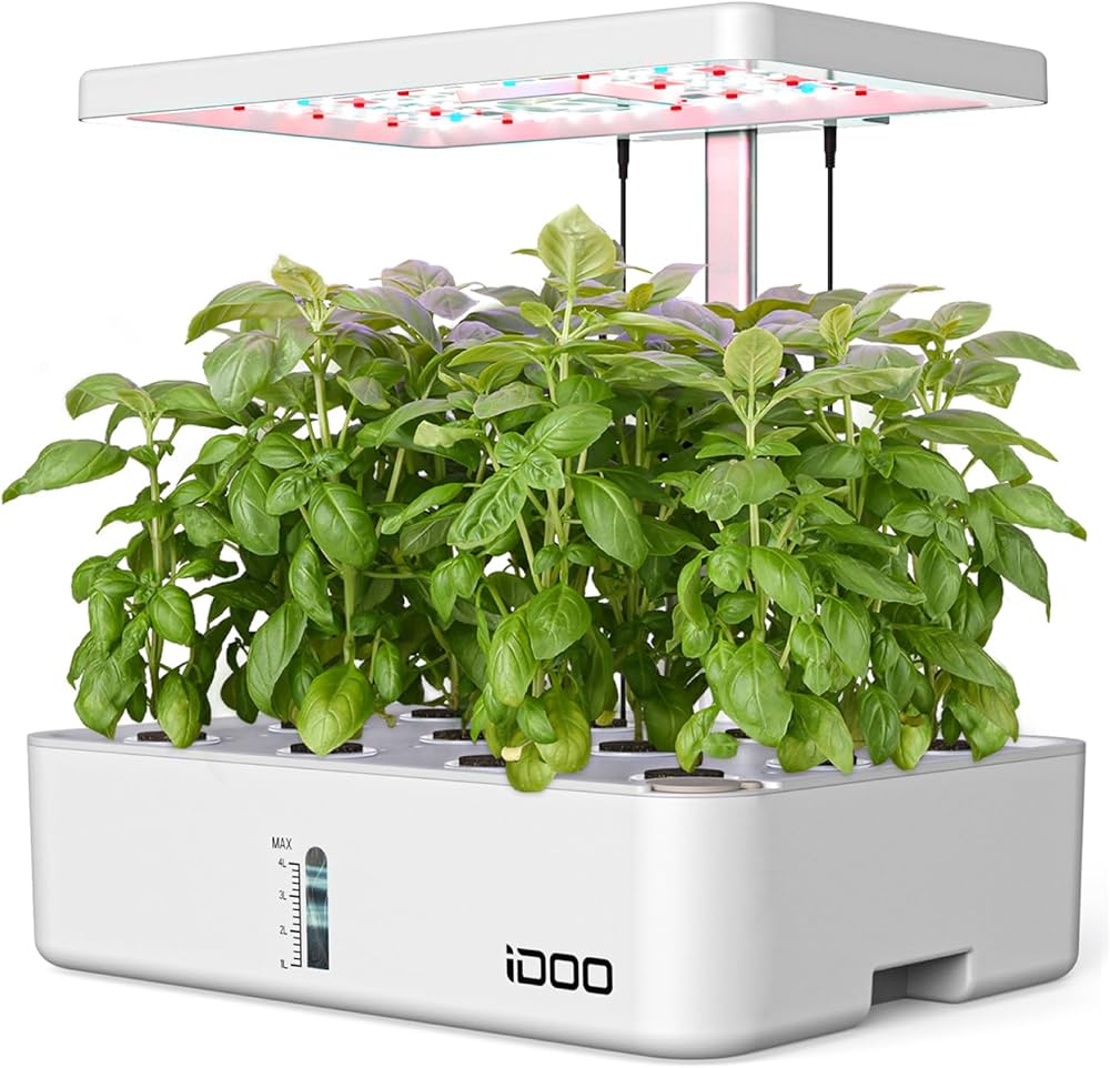 Amazon.co.jp: iDOO 水耕栽培キット 水耕栽培 セット 室内 植物育成LED