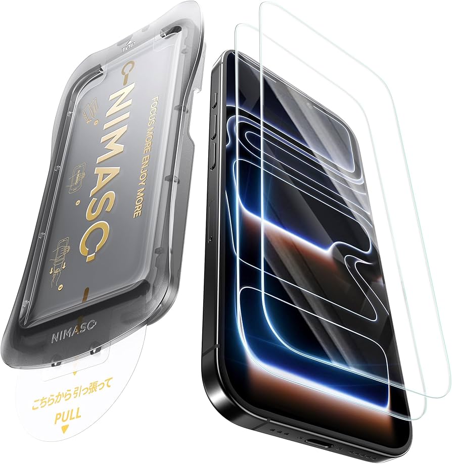 Amazon | NIMASO ガラスフィルム iPhone 17 Pro用 保護フィルム 強化
