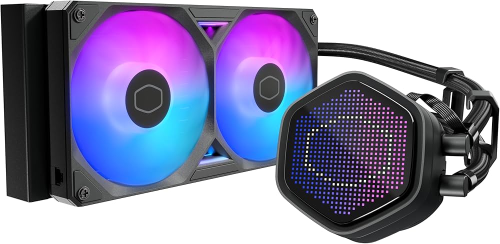 Amazon.co.jp: Cooler Master ML 240 Atmos II Pixel LED 簡易水冷CPU