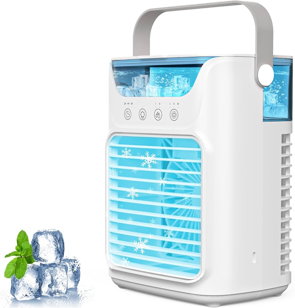 Amazon | 冷風機 冷風扇 強力 人気【2025新型・噴霧加湿・USB-C給電式