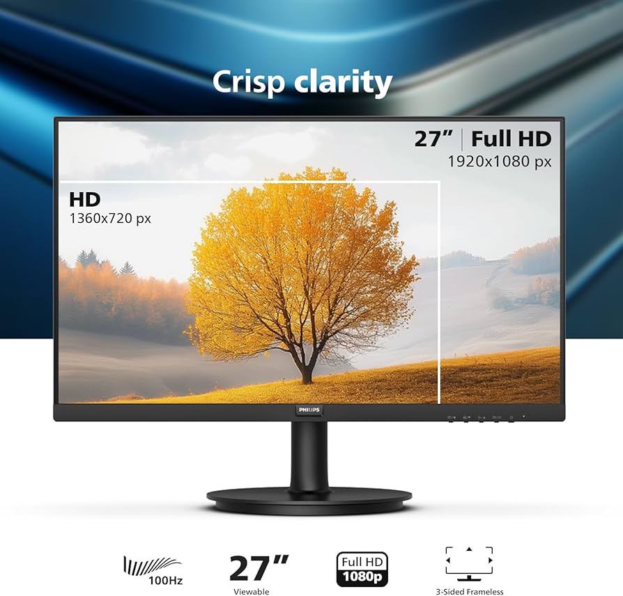 Amazon.com: Philips New 27-inch Class Thin Full HD (1920 x 1080