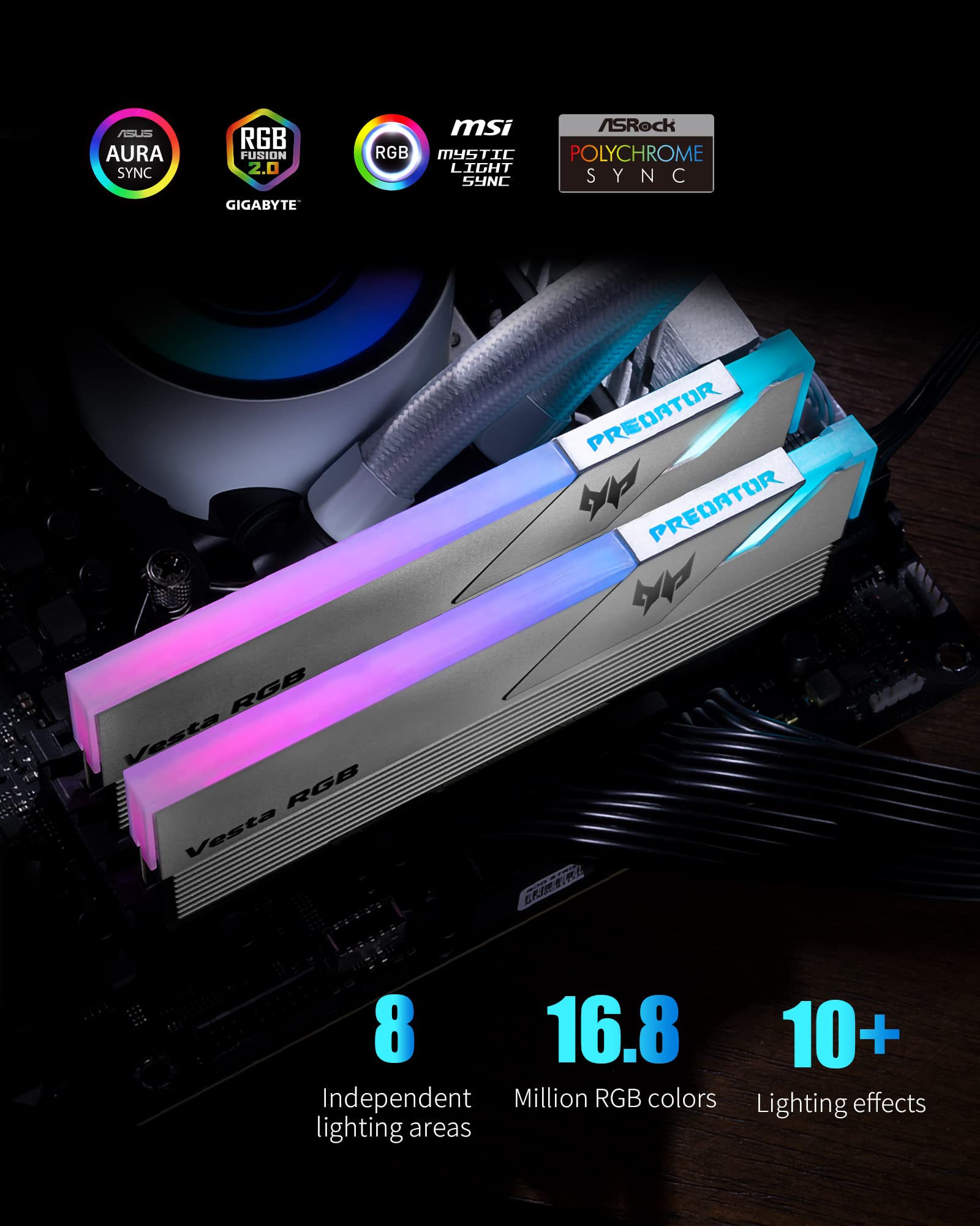 Amazon.co.jp: Acer プレデター ヴェスタ ゲーミングRAM 32GB（16GB×2