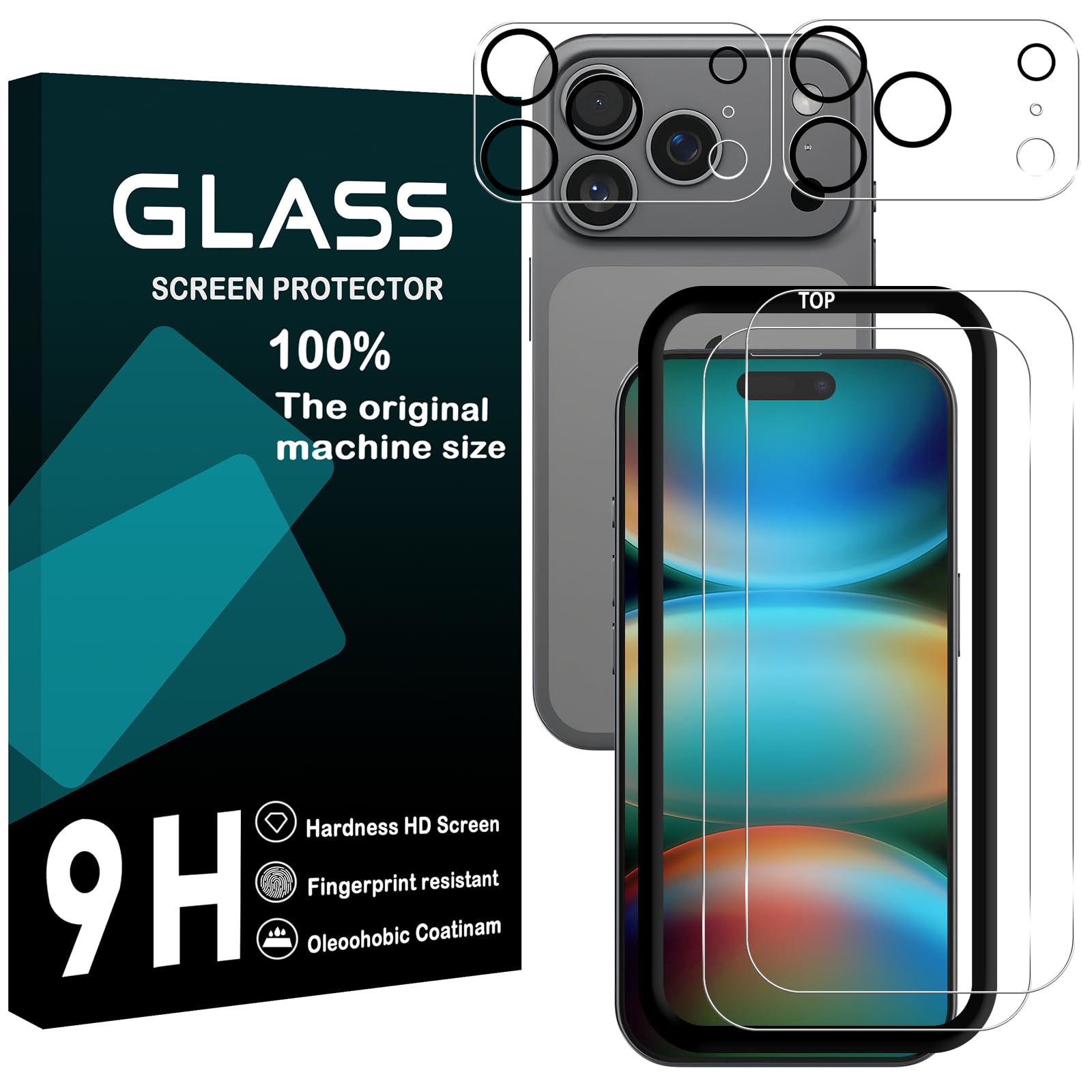 Amazon.co.jp: Tzciz 対応 ガラスフイルム iPhone 17 Pro Max 用の