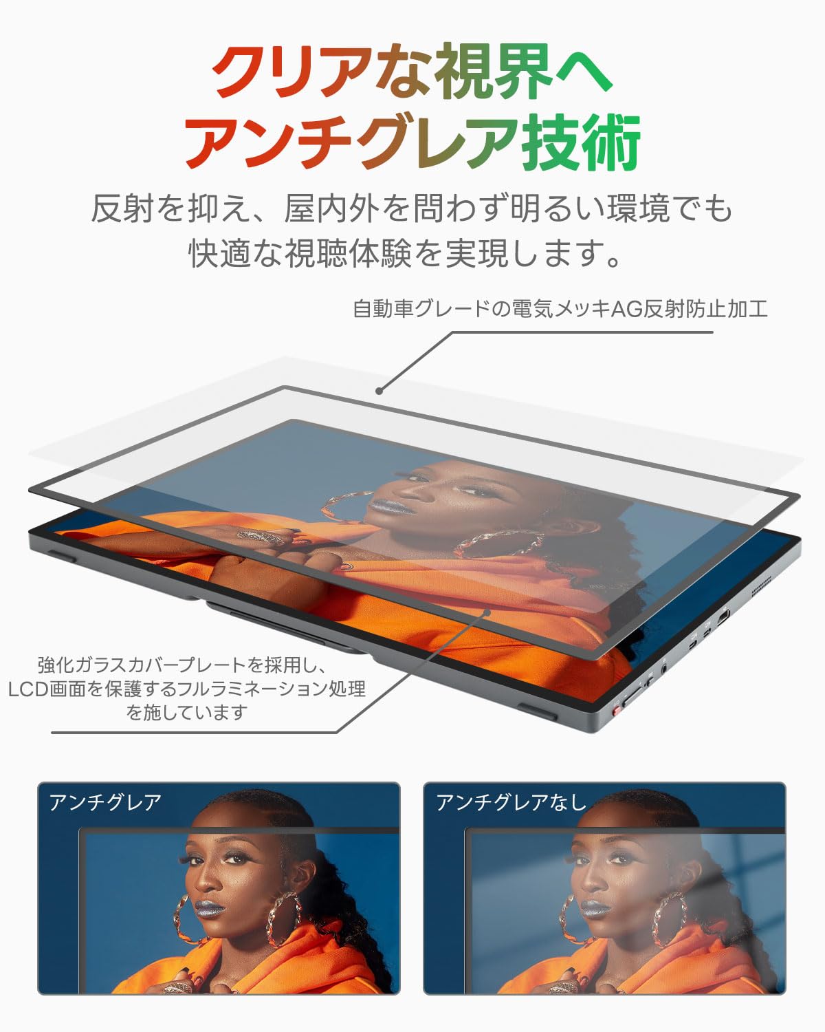 Amazon.co.jp: Intehill モバイルモニター 3k タッチモニター 16