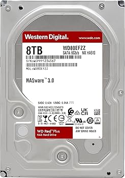 Western Digital 8TB WD Red Plus NAS Internal Hard Drive HDD - 5640