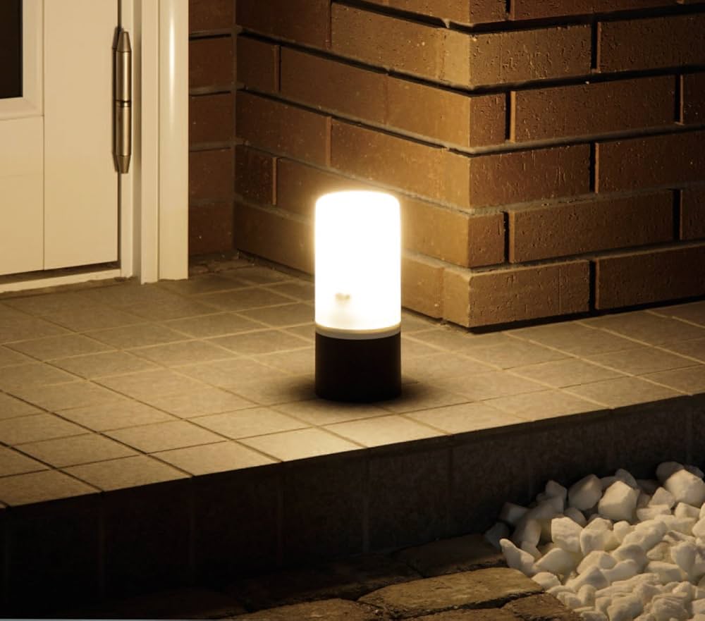 Amazon | アイリスオーヤマ 電池式ガーデンセンサーライト ブラック