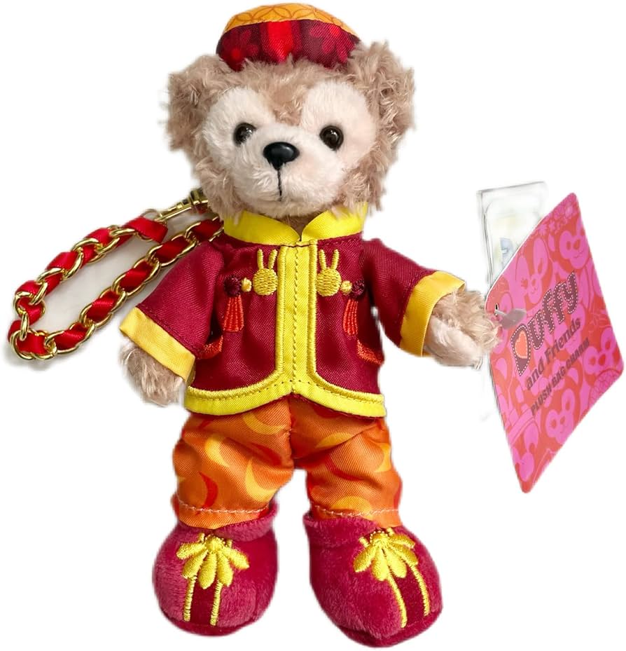 Amazon.co.jp: Hong Kong Disney Duffy Plush Key Holder, Chinese New